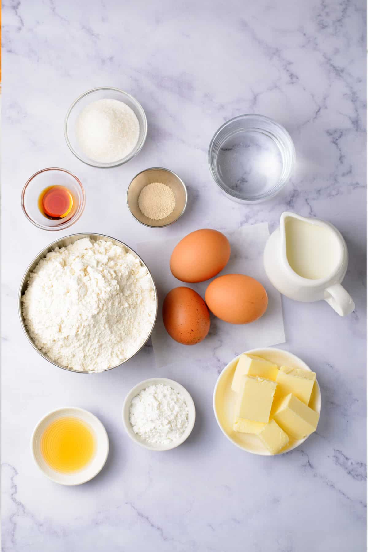 ingredients for homemade donuts