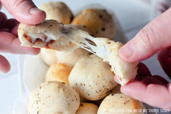cheese filled Cheesy Bacon Bombs.