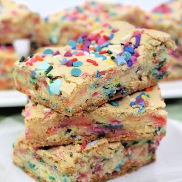cake batter bloncies