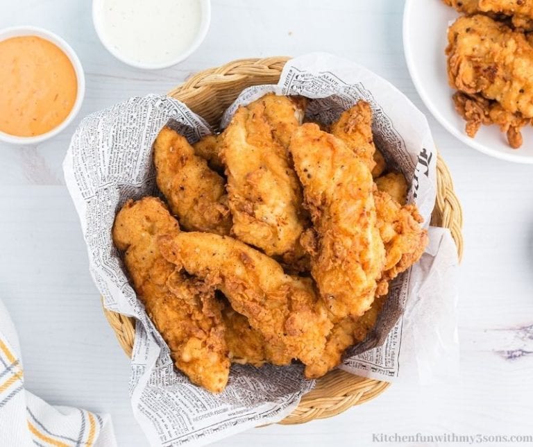 Crispy Chicken Tenders (Fried or Baked) - Kitchen Fun With My 3 Sons