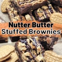 Nutter Butter Stuffed Brownies