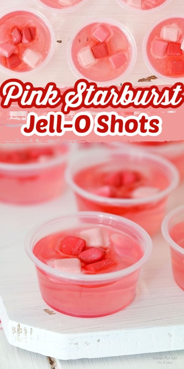 Pink Starburst Jell-O Shots