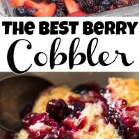 Berry Cobbler Recipe pin