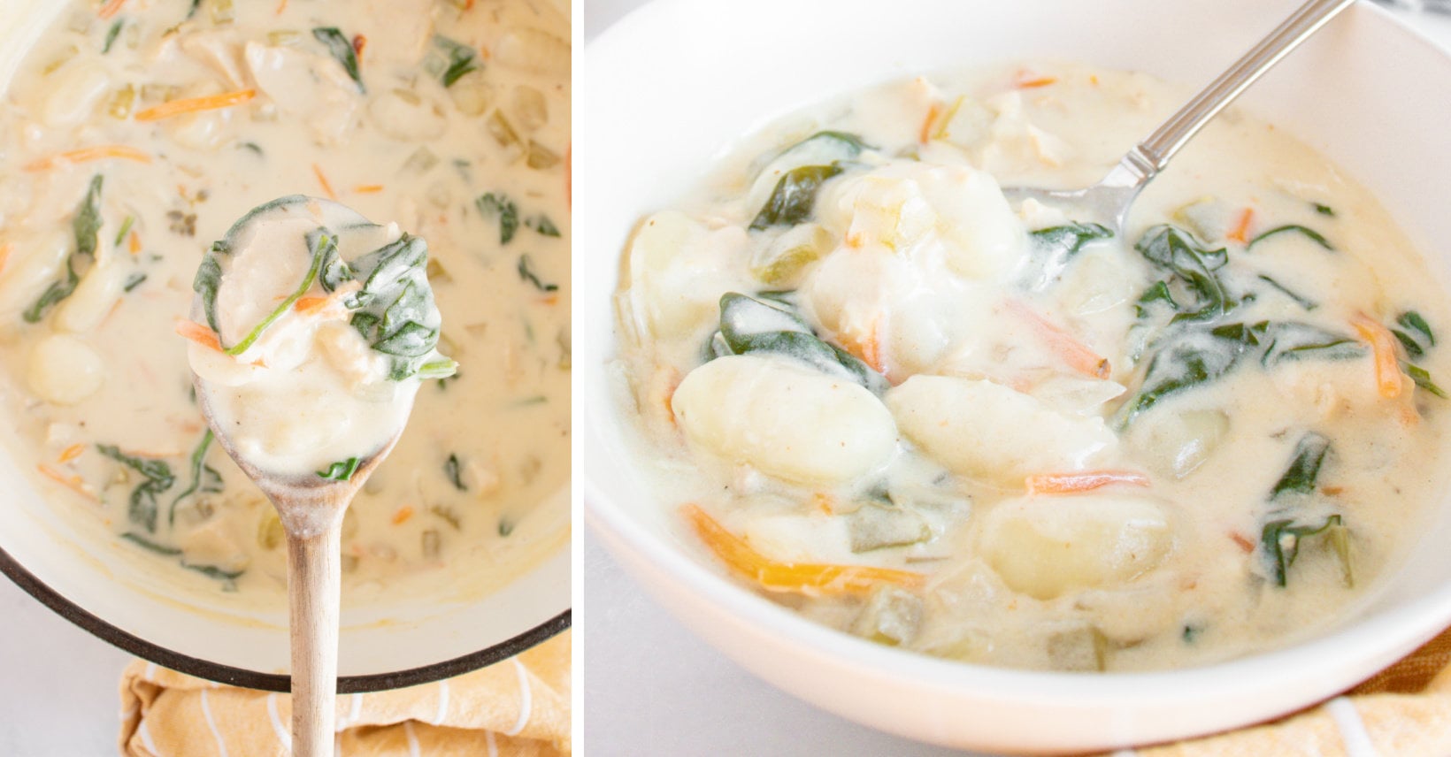 Olive Garden Chicken Gnocchi Soup [kitchenfunwithmy3sons.com]