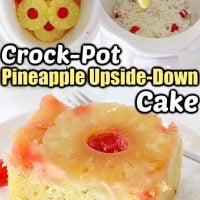 Crockpot Pineapple Upside-Down Cake