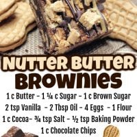 Nutter Butter Brownies