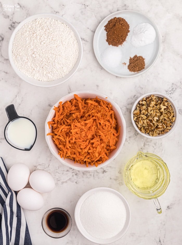 Carrot Bread is a tasty recipe that's similar to carrot cake in bread form. Full of fresh carrots, walnuts, cinnamon and pumpkin pie spice. Great for breakfast or a snack! 