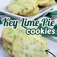 Key Lime Cookies with a homemade lime icing are so yummy and perfect for anyone who loves Key Lime Pie. #Dessert #Recipes #Cookies