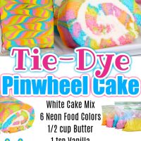 Tie Dye Pinwheel Cake
