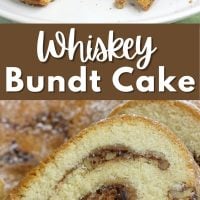 whiskey Bundt Cake pinterest image