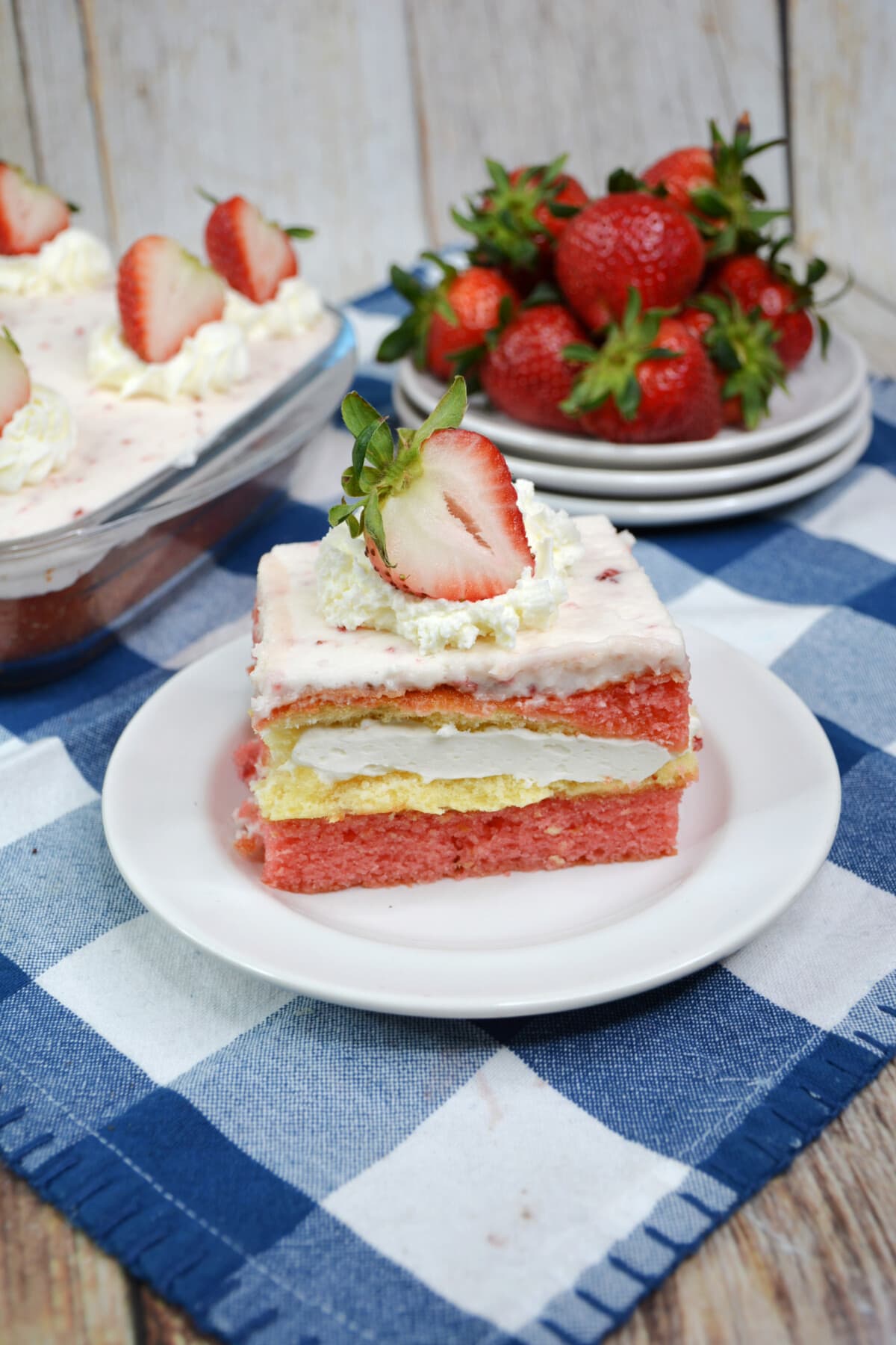 Top of Strawberry Twinkie Cake