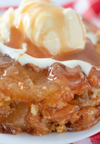 Caramel Apple Dump Cake feature