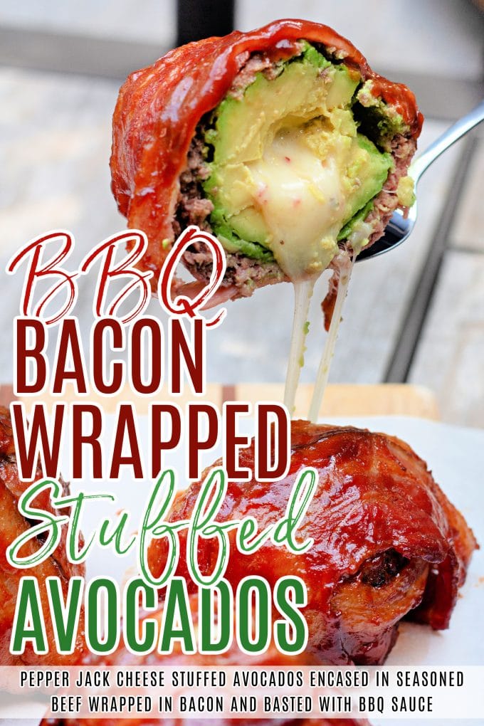 BBQ Bacon Wrapped Stuffed Avocados on Pinterest.