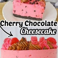 Cherry Chocolate Chip Cheesecake