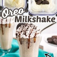 Oreo Milkshake Recipe is a super easy and delicious milkshake. Perfect for all Oreo lovers! #Recipes #Dessert