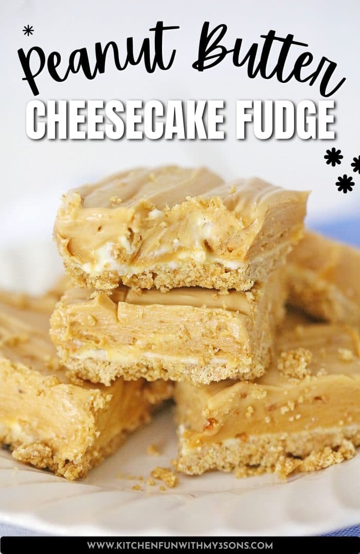 Peanut Butter Cheesecake Fudge pinterest image