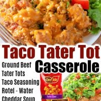 Taco Tater Tot Casserole