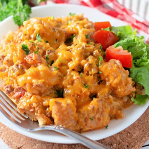 Taco Tater Tot Casserole feature