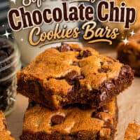 Chocolate Chip Cookies Bars pin