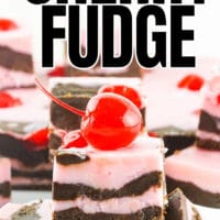 chocolate covered cherry fudge pinterest image
