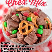 Brownie Batter Chex Mix (Reindeer Chow)