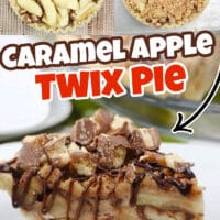 Do you love Apple Pie? What about Twix? This amazing new dessert is a combination of both with a wonderful texture and flavor! Twix Caramel Apple Pie is so good.