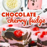 Chocolate Cherry Fudge - The glorious taste of chocolate, the sweetness of cherry, and the smoothness of fudge- it's a heavenly combination.