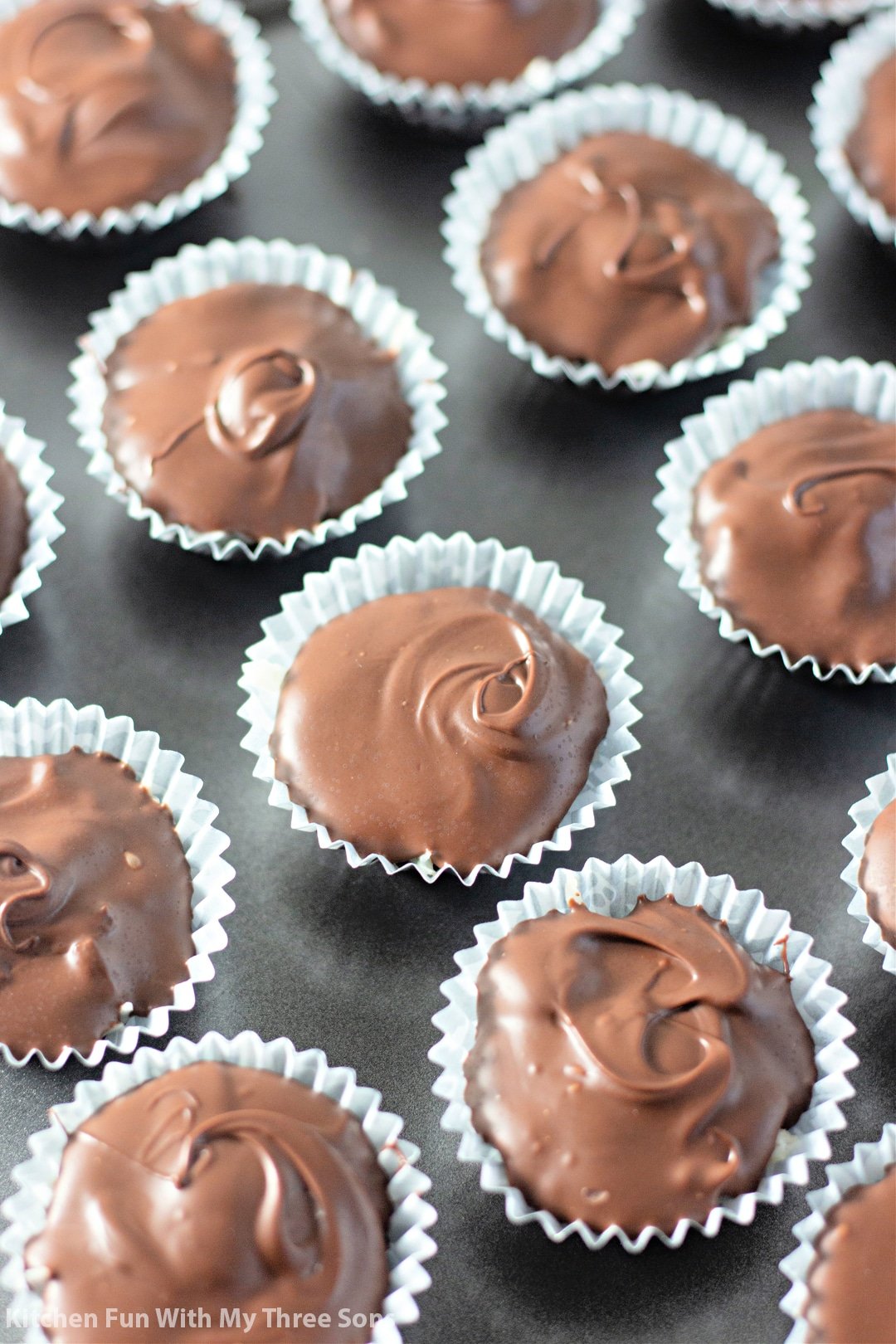 finished Homemade Almond Joy Recipe.