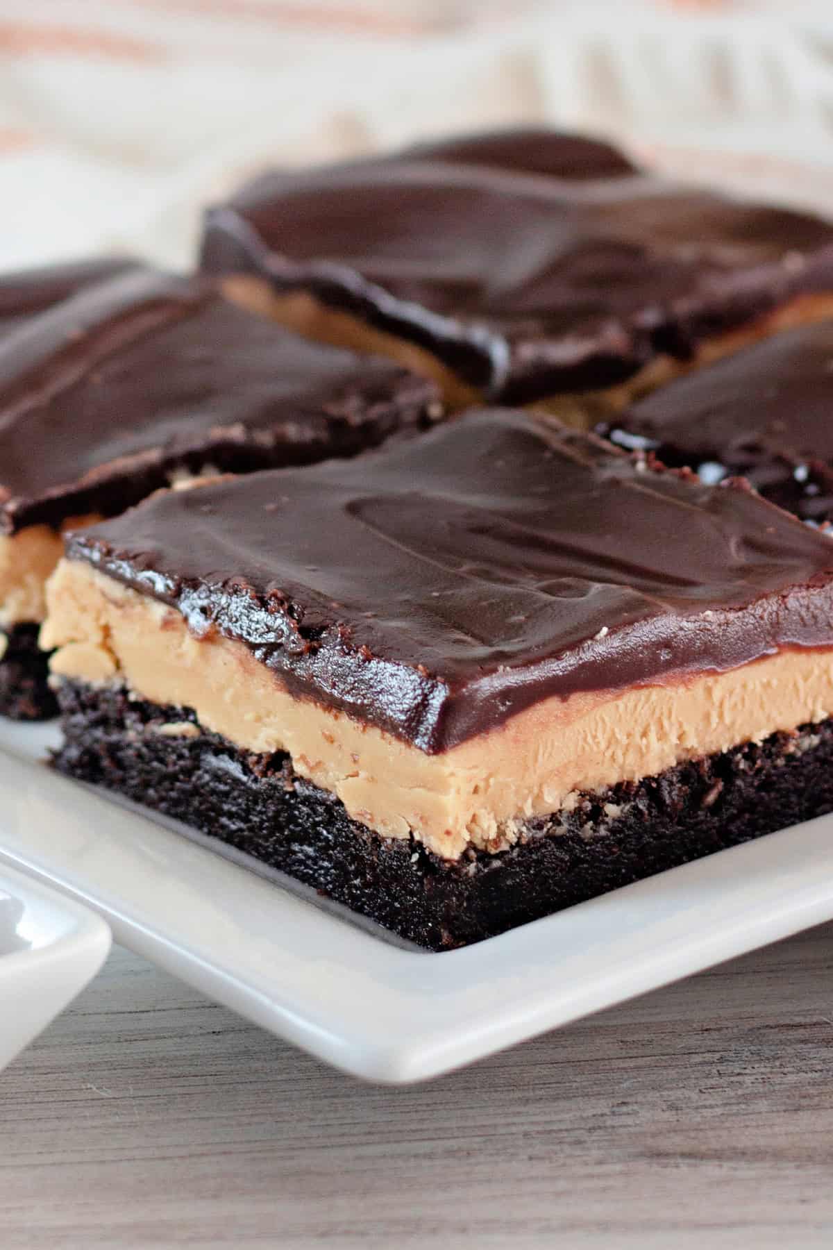 Buckeye Brownies on a platter
