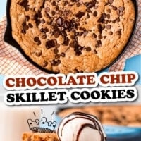 Chocolate Skillet Cookie image.