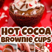 Hot Chocolate Brownie Cups