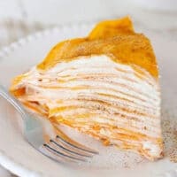 Pumpkin Spice Crepe Cake