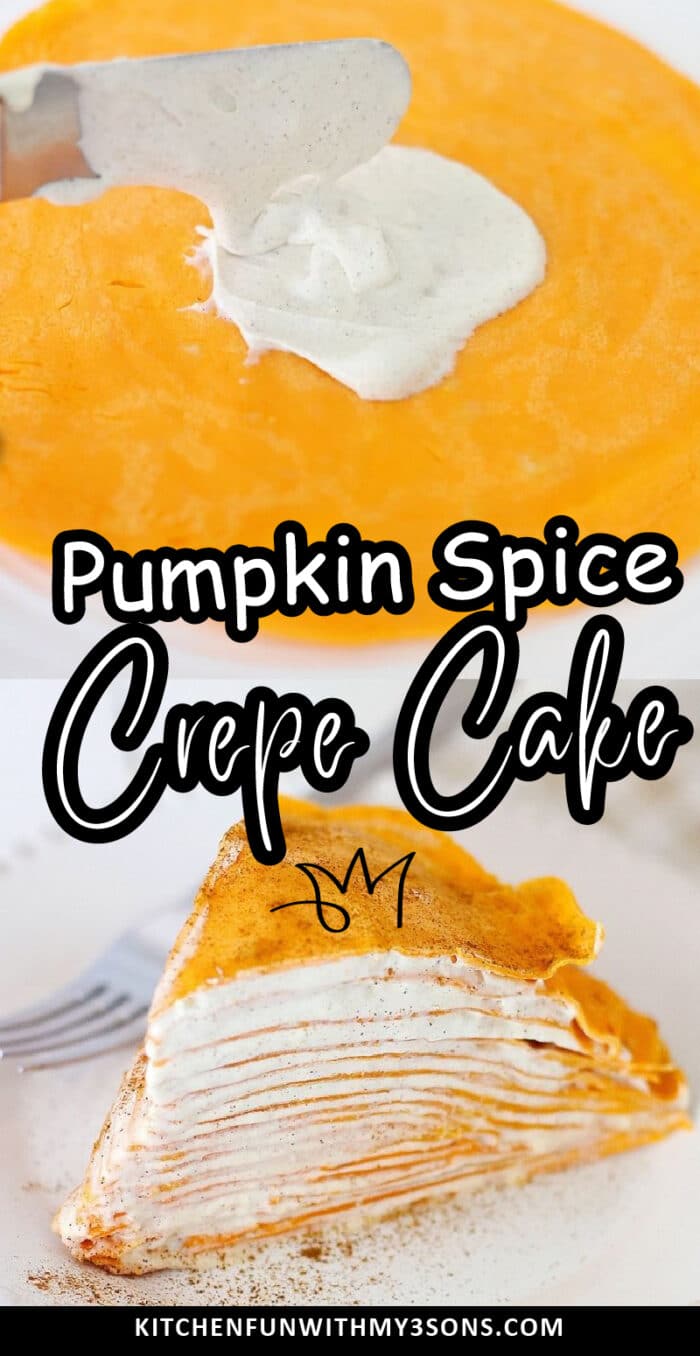 Pumpkin Spice Crepe Cake image