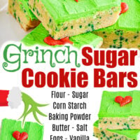 Grinch Sugar Cookie Bars Pin