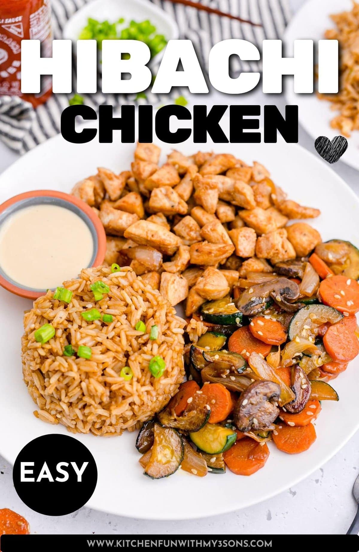 Hibachi CHicken | Kitchen Fun With My 3 Sons
