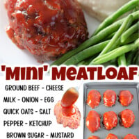 Mini Meatloaf Recipe pin