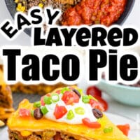 Easy Layered Taco Pie Pinterest