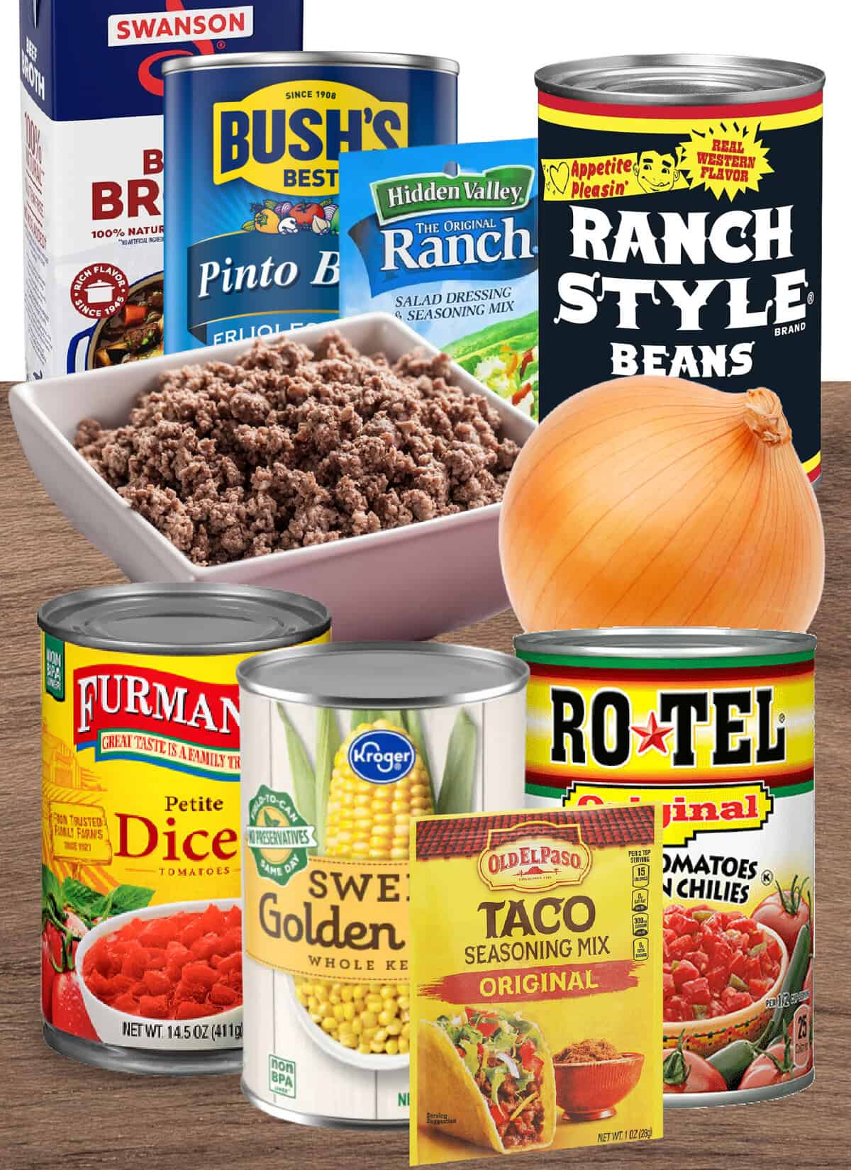Ingredients for Taco Soup