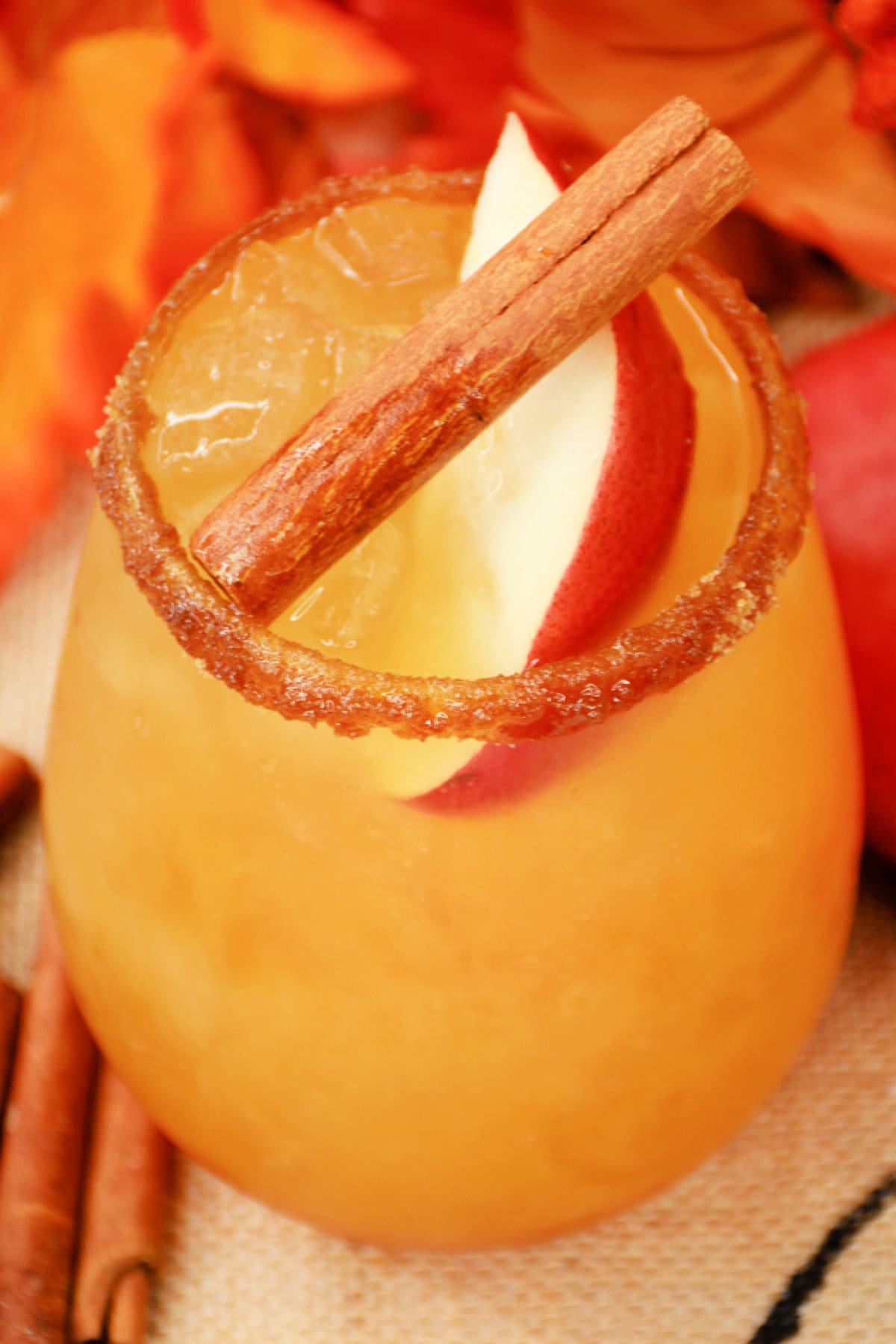 top view of a Thanksgiving Margarita