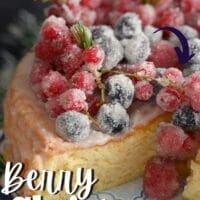 Berry Christmas Cake pinterest image