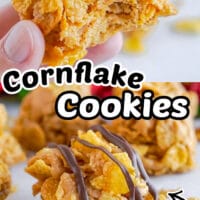No Bake Cornflake Cookies are one of the easiest and most delicious cookies you will ever make! This cookie recipe is so simple with just five ingredients. #Recipes #Dessert #Cookies