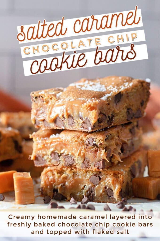 Salted Caramel Chocolate Chip Cookie Bars on Pinterest.