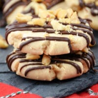 Chocolate Peanut Butter Meltaway Cookies