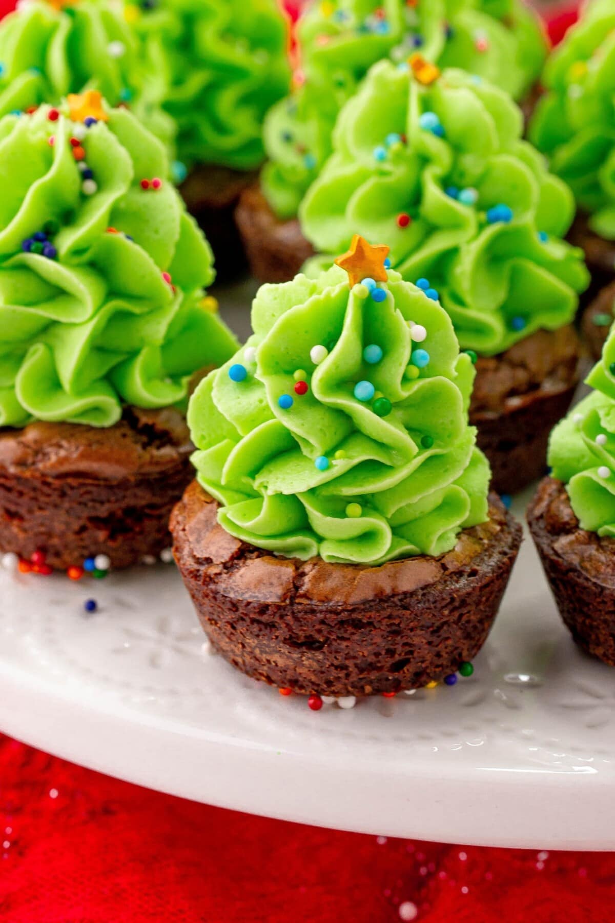 Christmas Tree Brownie Bites Feature