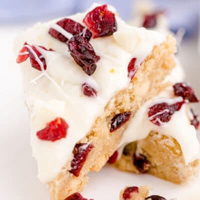 Cranberry Bliss Bars Feature