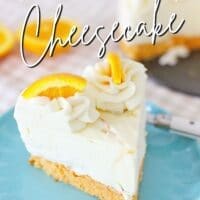 orange cheesecake pinterest image