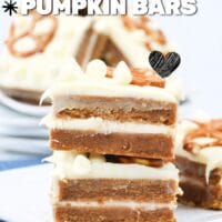White Chocolate Pumpkin Bars with Salted Pretzels Pin