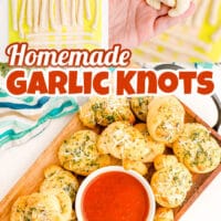 Homemade Garlic Knots Recipe Pin