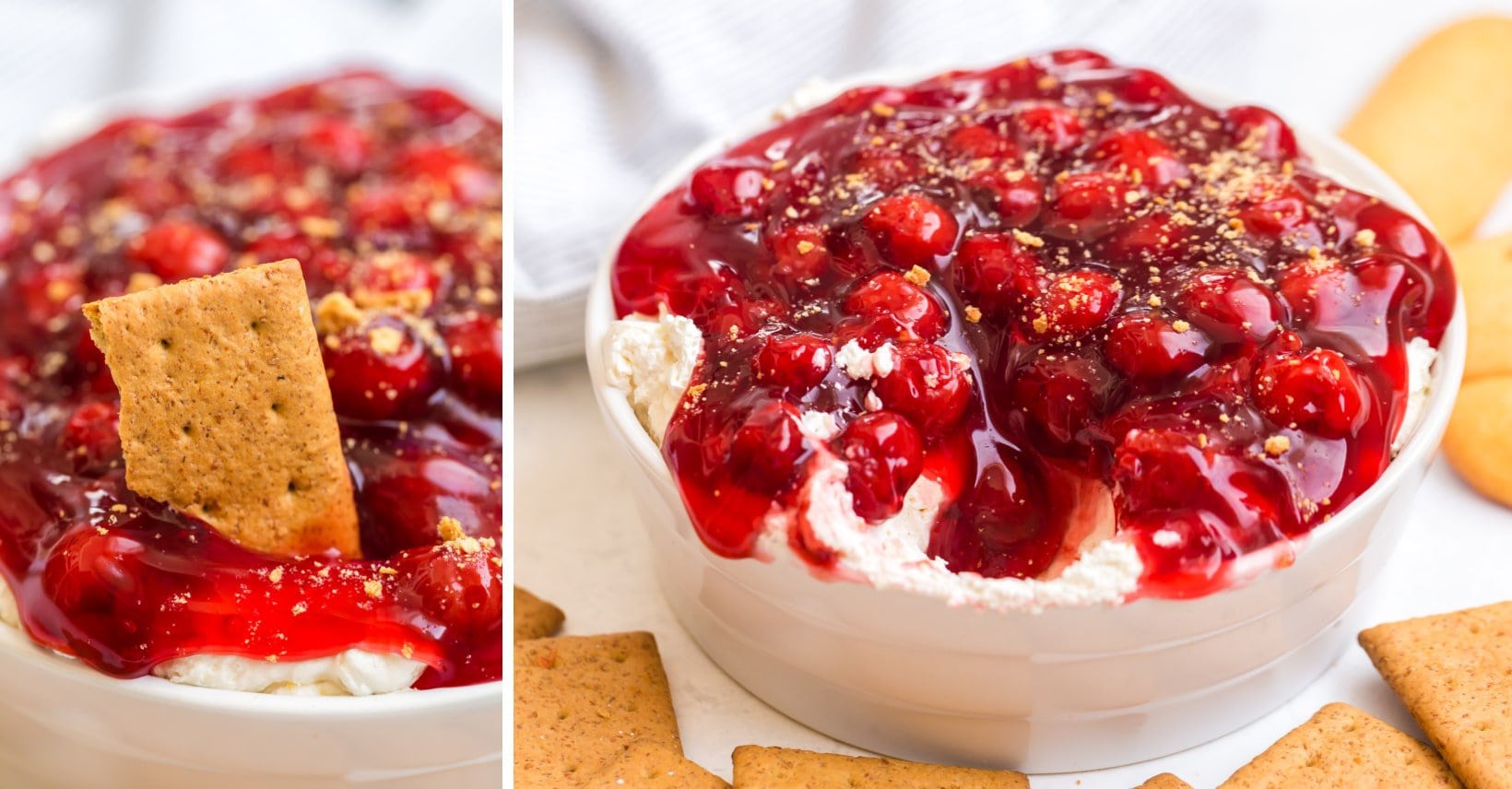 Cherry Cheesecake Dip [kitchenfunwithmy3sons.com]