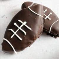 Peanut Butter Chocolate Footballs